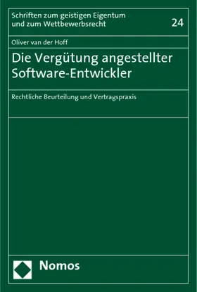 Hoff |  Die Vergütung angestellter Software-Entwickler | Buch |  Sack Fachmedien