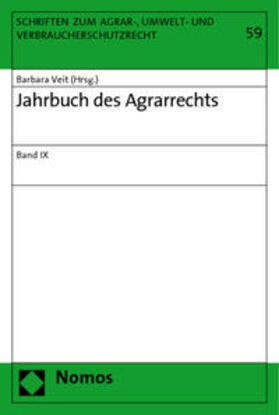 Veit | Jahrbuch des Agrarrechts IX | Buch | 978-3-8329-4575-6 | sack.de