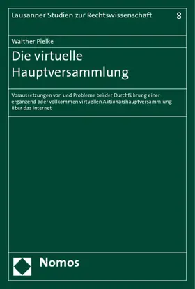 Pielke |  Die virtuelle Hauptversammlung | Buch |  Sack Fachmedien