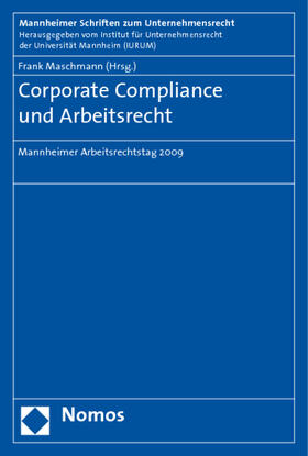 Maschmann | Corporate Compliance und Arbeitsrecht | Buch | 978-3-8329-4593-0 | sack.de