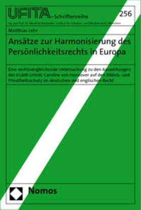 Lehr | Lehr, M: Ansätze zur Harmonisierung/Persönlichkeitsrechts | Buch | 978-3-8329-4648-7 | sack.de