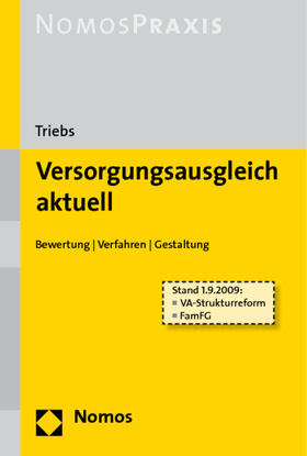Triebs | Versorgungsausgleich aktuell | Buch | 978-3-8329-4670-8 | sack.de