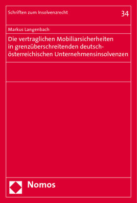 Langenbach | Langenbach, M: Vertraglichen Mobiliarsicherheiten | Buch | 978-3-8329-4695-1 | sack.de