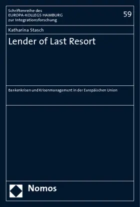 Stasch |  Lender of Last Resort | Buch |  Sack Fachmedien