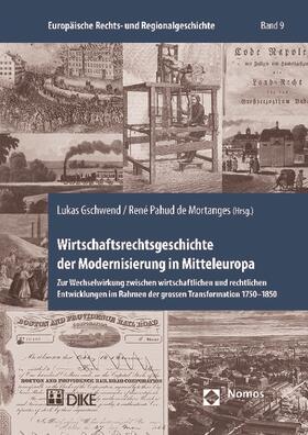 Gschwend / Pahud de Mortanges |  Wirtschaftsrechtsgeschichte/Modernisierung in Mitteleuropa | Buch |  Sack Fachmedien