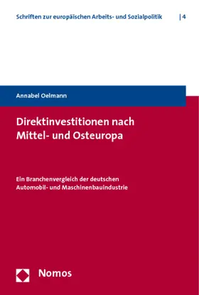 Oelmann |  Direktinvestitionen nach Mittel- und Osteuropa | Buch |  Sack Fachmedien
