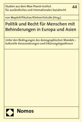 Maydell / Pitschas / Pörtner |  Politik und Recht für Menschen mit Behinderungen in Europa | Buch |  Sack Fachmedien