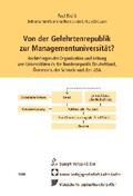 Richli |  Richli, P: Von Gelehrtenrepublik zur Managementuniversität | Buch |  Sack Fachmedien