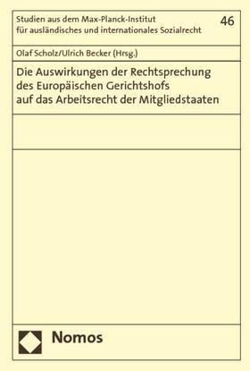 Scholz / Becker | Auswirkungen der Rechtsprechung/EuGH | Buch | sack.de