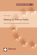 Altides |  Making EU Politics Public | Buch |  Sack Fachmedien