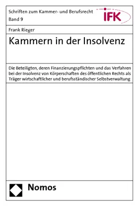 Rieger |  Kammern in der Insolvenz | Buch |  Sack Fachmedien