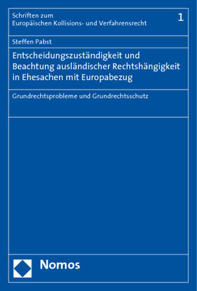 Pabst | Pabst, S: Entscheidungszuständigkeit und Beachtung | Buch | 978-3-8329-5011-8 | sack.de