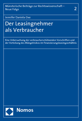 Oxe | Oxe, J: Leasingnehmer als Verbraucher | Buch | 978-3-8329-5199-3 | sack.de