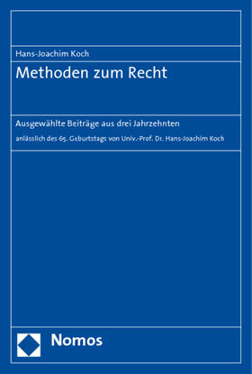 Koch | Koch, H: Methoden zum Recht | Buch | sack.de
