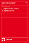 Hientzsch |  Hientzsch, C: Politische Partei in der Insolvenz | Buch |  Sack Fachmedien