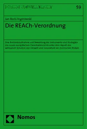 Ingerowski |  Die REACh-Verordnung | Buch |  Sack Fachmedien