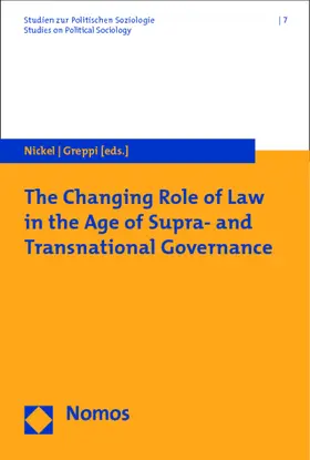 Nickel / Greppi |  The Changing Role of Law in the Age of Supra- and Transnational Governance | Buch |  Sack Fachmedien
