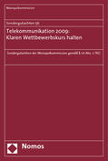 Monopolkommission |  Monopolkommission: Sondergutachten 56/Telekommunikation 2009 | Buch |  Sack Fachmedien