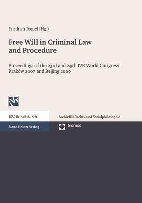 Toepel |  Free Will in Criminal Law and Procedure | Buch |  Sack Fachmedien
