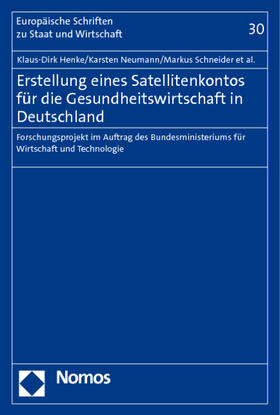 Henke / Georgi / Bungenstock |  Henke, K: Erstellung eines Satellitenkontos | Buch |  Sack Fachmedien