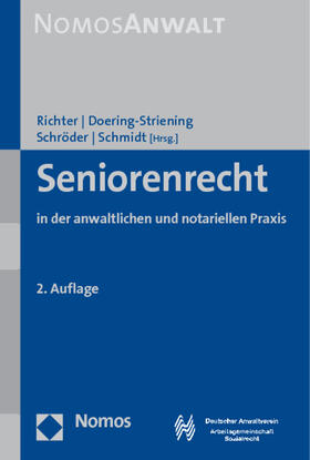 Richter / Schmidt / Doering-Striening | Seniorenrecht | Buch | 978-3-8329-5660-8 | sack.de