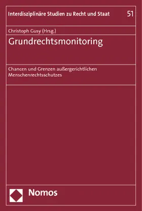 Gusy |  Grundrechtsmonitoring | Buch |  Sack Fachmedien