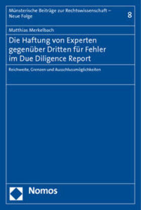 Merkelbach |  Merkelbach, M: Haftung von Experten gegenüber Dritten | Buch |  Sack Fachmedien