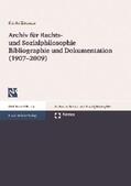 Ziemann |  Archiv für Rechts- und Sozialphilosophie -  Bibliographie und Dokumentation (1907-2009) | Buch |  Sack Fachmedien