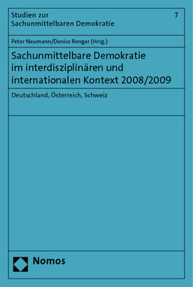 Neumann / Renger |  Sachunmittelbare Demokratie | Buch |  Sack Fachmedien