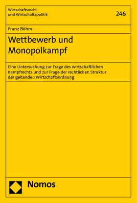 Böhm | Wettbewerb und Monopolkampf | Buch | 978-3-8329-5820-6 | sack.de
