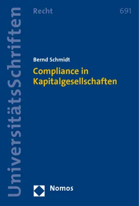 Schmidt |  Compliance in Kapitalgesellschaften | Buch |  Sack Fachmedien