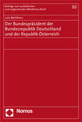 Mehlhorn |  Mehlhorn, L: Bundespräsident der BRD/Österreich | Buch |  Sack Fachmedien