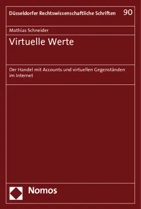 Schneider |  Virtuelle Werte | Buch |  Sack Fachmedien