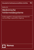 Zink |  Zink, N: Medizinische Fehlermeldesysteme | Buch |  Sack Fachmedien