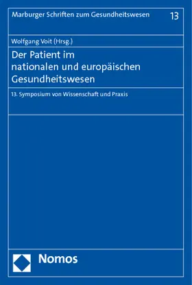Voit |  Der Patient im nationalen und europäischen Gesundheitswesen | Buch |  Sack Fachmedien