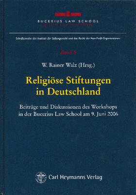 Walz | Religiöse Stiftungen in Deutschland | Buch | 978-3-8329-6109-1 | sack.de