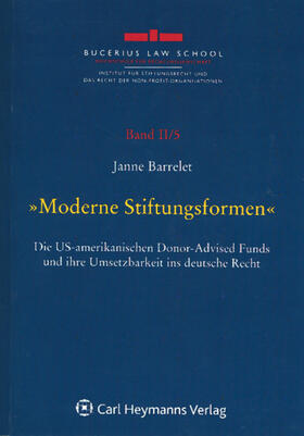 Barrelet | 'Moderne Stiftungsformen' | Buch | 978-3-8329-6114-5 | sack.de