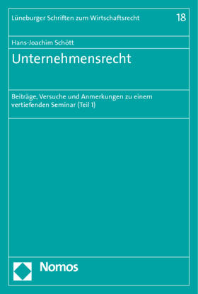 Schött | Schött, H: Unternehmensrecht | Buch | 978-3-8329-6141-1 | sack.de