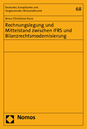 Kunz |  Kunz, A: Rechnungslegung und Mittelstand | Buch |  Sack Fachmedien