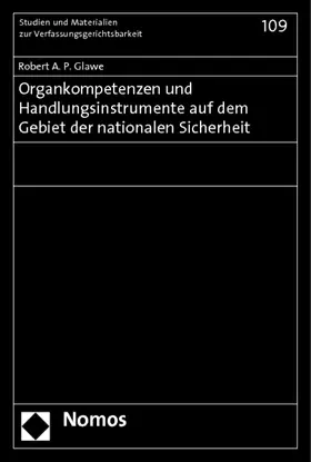 Glawe |  Glawe, R: Organkompetenzen und Handlungsinstrumente auf dem | Buch |  Sack Fachmedien