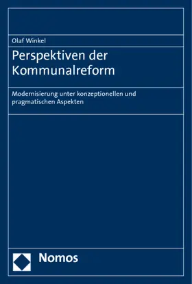 Winkel |  Perspektiven der Kommunalreform | Buch |  Sack Fachmedien
