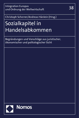Scherrer / Hänlein |  Sozialkapitel in Handelsabkommen | Buch |  Sack Fachmedien