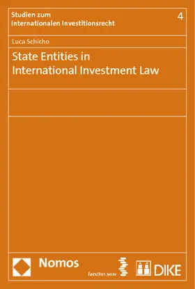 Schicho |  State Entities in International Investment Law | Buch |  Sack Fachmedien