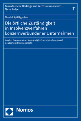 Splittgerber |  Splittgerber, D: Örtliche Zuständigkeit/Insolvenzverfahren | Buch |  Sack Fachmedien