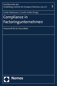 Holzhauser / Sutter |  Compliance in Factoringunternehmen | Buch |  Sack Fachmedien