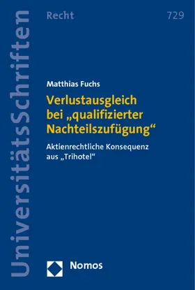 Fuchs |  Verlustausgleich bei "qualifizierter Nachteilszufügung" | Buch |  Sack Fachmedien