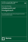 Lauber-Rönsberg |  Lauber-Rönsberg, A: Urheberrecht und Privatgebrauch | Buch |  Sack Fachmedien
