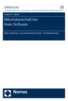 Meyer |  Miturheberschaft bei freier Software | Buch |  Sack Fachmedien