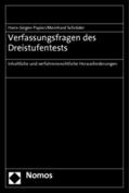 Papier / Schröder |  Papier, H: Verfassungsfragen des Dreistufentests | Buch |  Sack Fachmedien