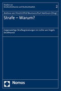 Hirsch / Neumann / Seelmann |  Strafe - Warum? | Buch |  Sack Fachmedien